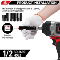 ONEVAN 2800N.M 2800W clé à chocs électrique sans brosse 1/2 pouces clé sans fil tournevis outil électrique pour Makita 18V batterie broche 4