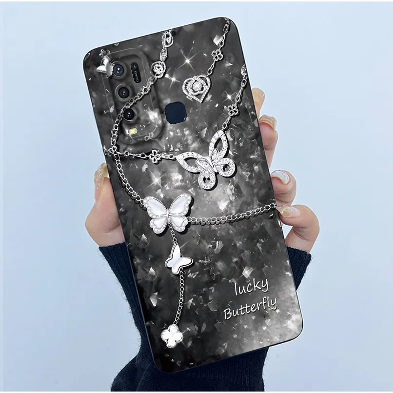 Fashion Simplicity Flower Soft Liquid Silicone Phone Case Cover
