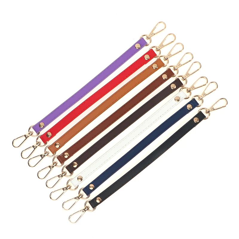 Manico per borsa da donna in pelle PU da 28 cm, tracolla corta sostituibile, cinturino per borsa, manico per borsa alla moda, accessori per borse - immagine 6