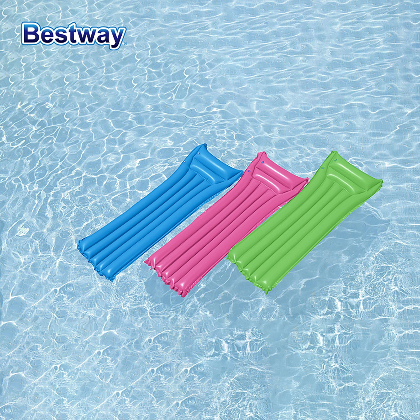 Inflatable Pool Float Ring Bestway 44007 Green and Pink Inflatable Swimming Pool Float Inflatable Cushion Swimming Pool Float Adult P