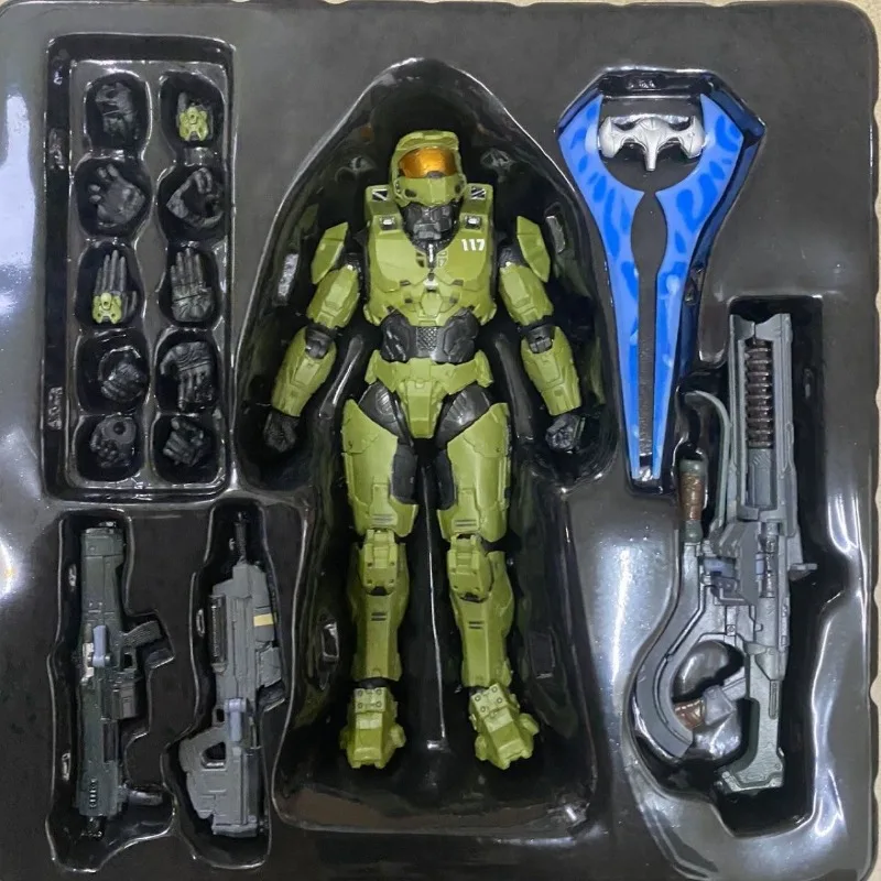 Master Chief Infinite Mjolnir Mk Vi Spartan Mk Vii Palm Jun-A266 Yoroi Puzzle Action Figure Joint Movable Doll 18Cm