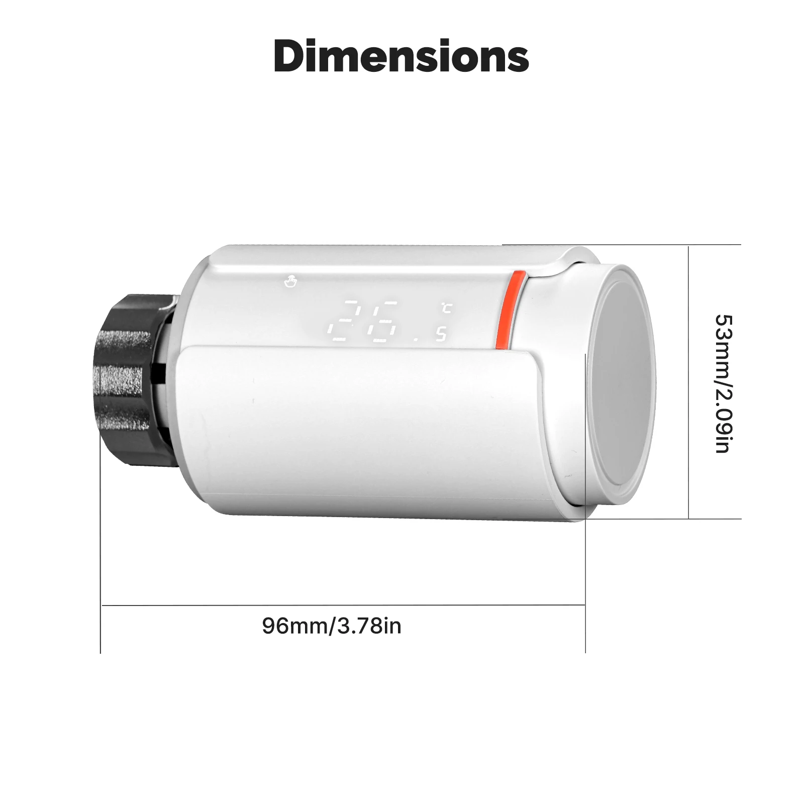 MOES Tuya ZigBee Thermostatic Radiator Valve Smart TRV Programmable Support Alexa Google Home App Remote Temperature Controller