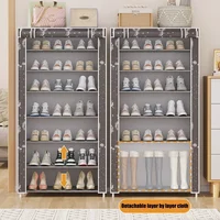 Shoe Cabinet Furniture Shoe Rack Space Saving Container for Shoes Living Room Cabinets Storage Cube Furniture Hall With Bank 3