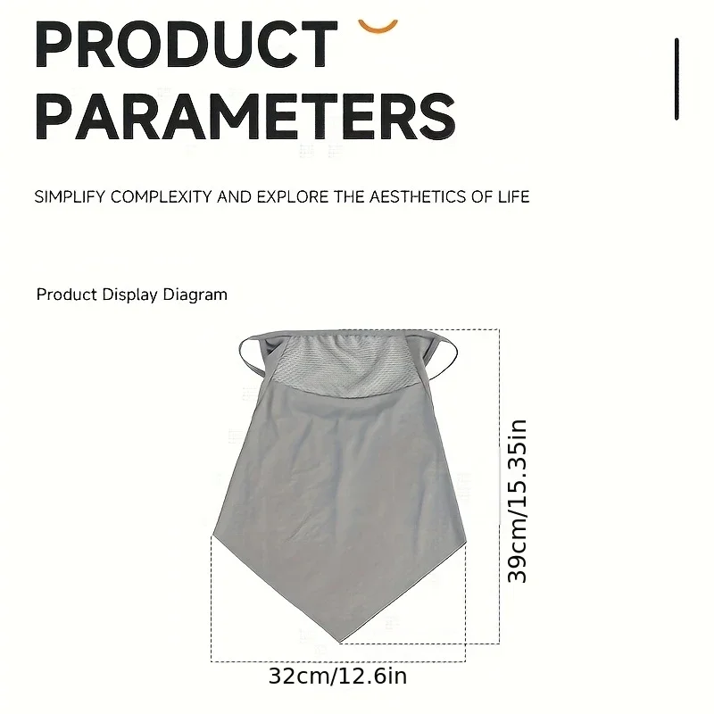 Unisex Ice Silk Balaclava Mask for Outdoor Running Hiking Cycling Breathable Lightweight Neck Gaiter Protection Tube Scarf