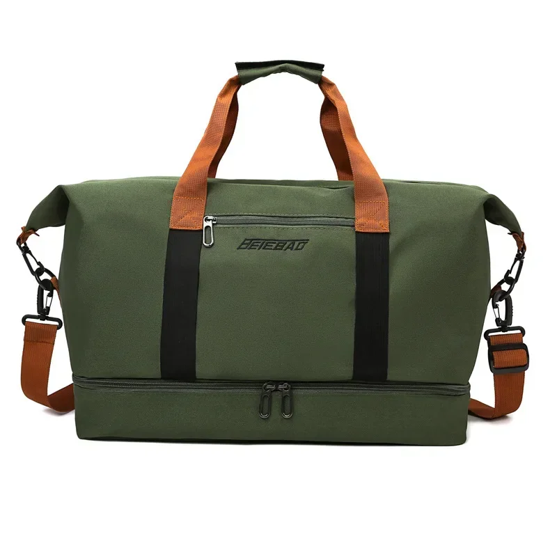 Versatile Yoga Gym Bag with Wet and Dry Separation, Large Capacity Travel Bag for Men and Women, Shoulder Crossbody Luggage Bag