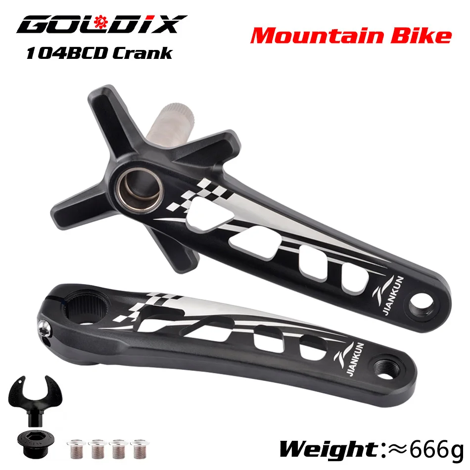 ※yujigokigen　MOUNTAIN RYTHYM　コンガ JIANKUN Mountain Bicycle Crankset 104BCD Single Chainring
