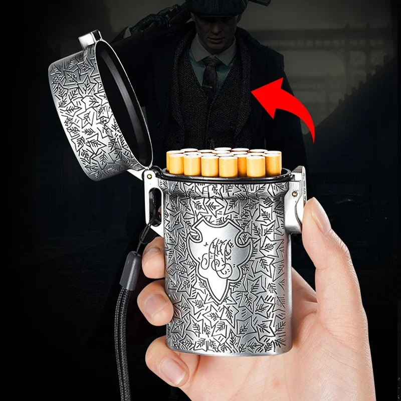 Stylish Embossed Waterproof Cigarette Case - Personalized Compact Outdoor Smoking Accessory