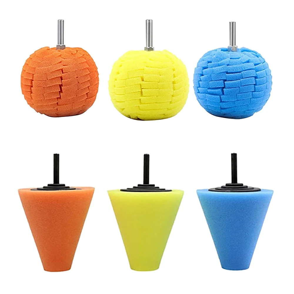 

Polishing Pads for Wheel Hub Cleaning 3 Inch Polishing Wheel for Drill Sponge Buffing Pads for Car Care (6