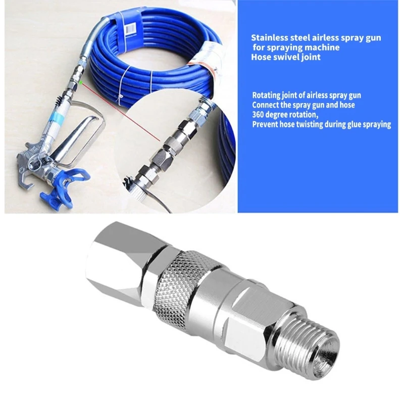 Y6GD 2pcs Flexible Sprayer Hose Connectors Adapter Convenient for Quick Attachment and Multiple Rotations in Painting Tasks