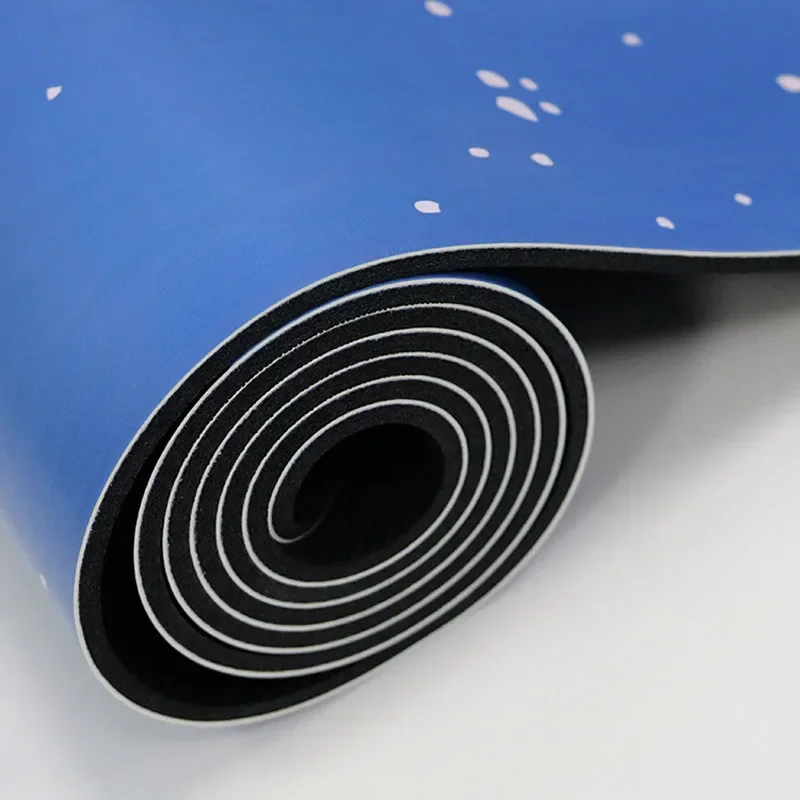 Zen Rhyme Natural Rubber Pu Aesthetic Yoga Mat Widening Sport High Elastic Sweat-absorbing Non-slip Fitness Pilates