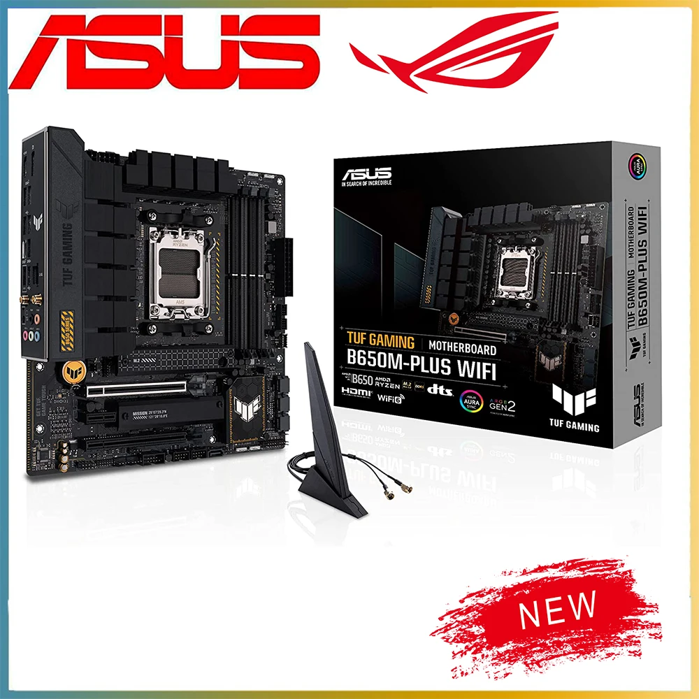 Scheda Madre B650 Per Asus Tuf Gaming B650M-Plus Wifi Ddr5 Presa 128G Am5 Per Scheda Madre Amd Ryzen Serie 7000 Pcie 5