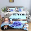 3PCS Europe Star Group K-k4os Bedding Set Single Twin Full King Size Musical Genius Bed Linen Adults Teens Bedroom Gift 6