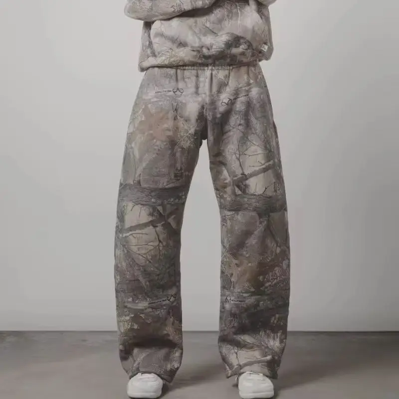 Y2K men pants Harajuku vintage Camouflage Pattern Baggy Casual Sweatpants Hip Hop gothic men women wide leg trousers streetwear 4