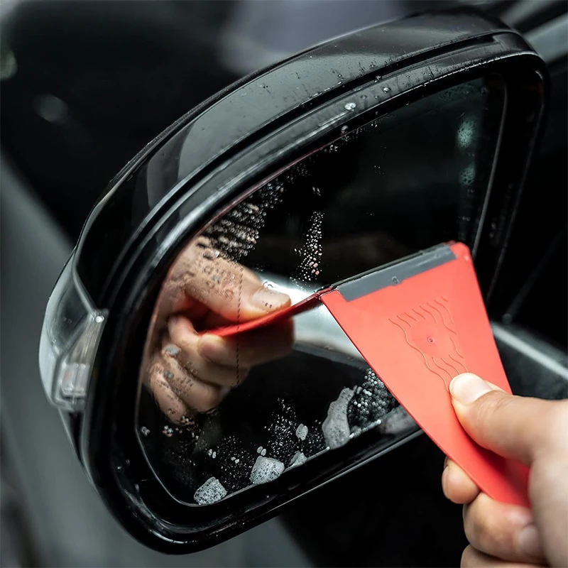 Triangle Window Tints Silicone Squeegee Carbon Fiber Vinyl Film Wrapping Car Scraper Household Glass Sticker Remover Tools