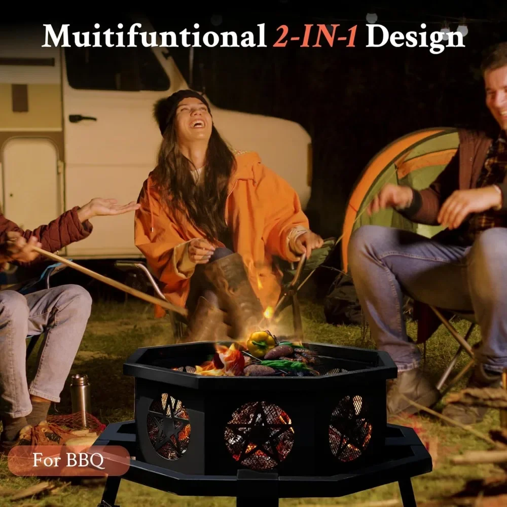 Octagonal Fire Pit 6