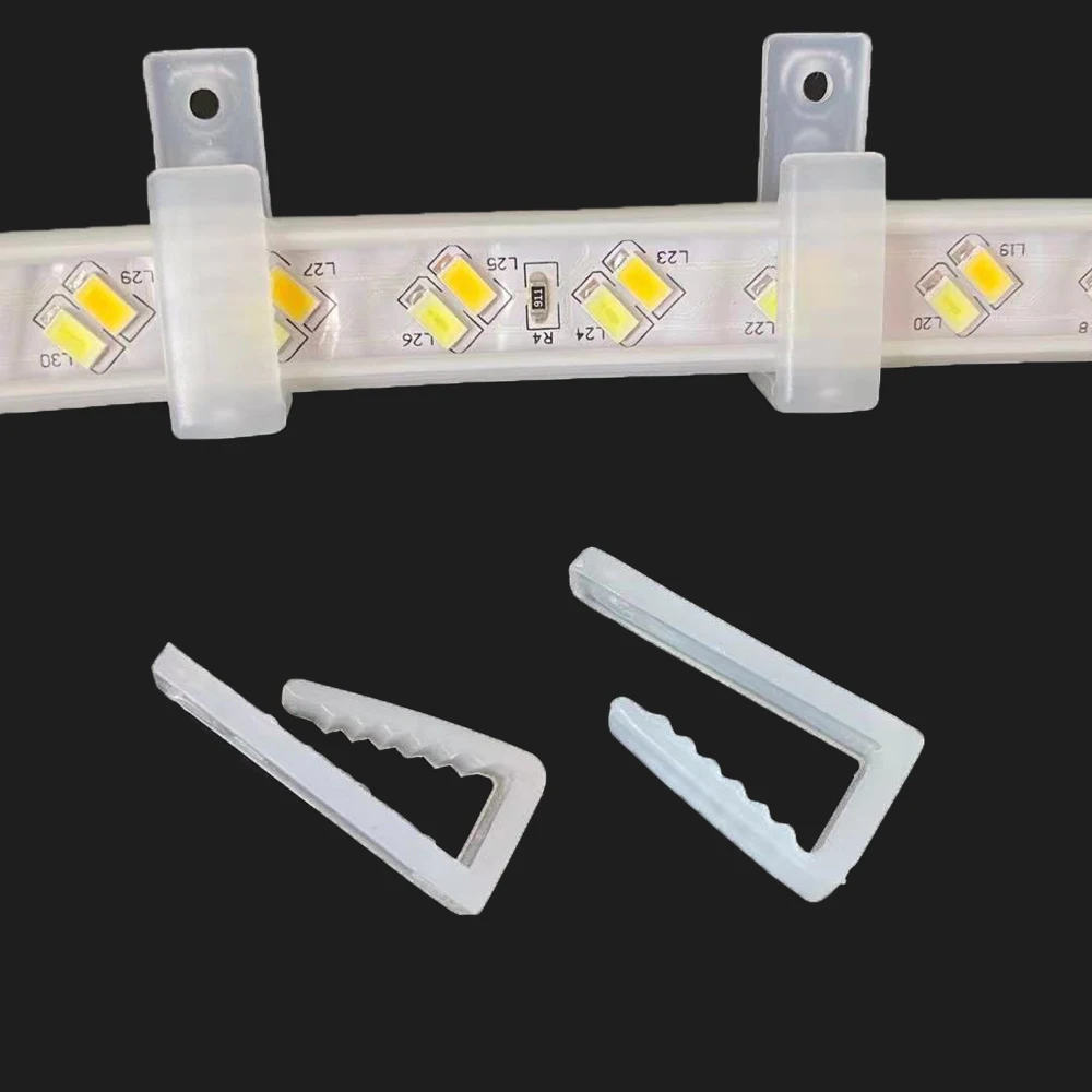 LED Strip Connector Cable Management Led Fix Holder Clips with Screw Cable Management For 8-20MM Fita Led RGB Neon Lights