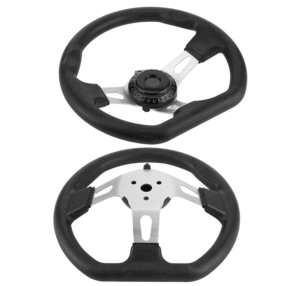Go Kart Steering Wheel 270mm Go Kart Steering Wheel Racing Off Road Sport Kart Karting Parts Aluminum Alloy Steering Wheel Cart Accessories