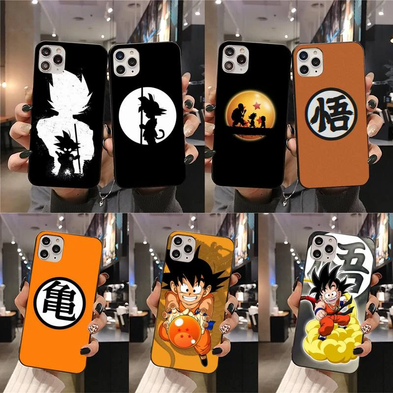 iphone xr card case Anime Son Goku DBZ Dragon Ball Z Phone Case For iphone 13 12 11 Pro Mini XS Max 8 7 Plus X SE 2020 XR cover iphone 11 cover