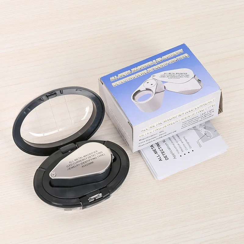 10X-40X Foldable Jewellery Magnifier for Jewellery Coins Read