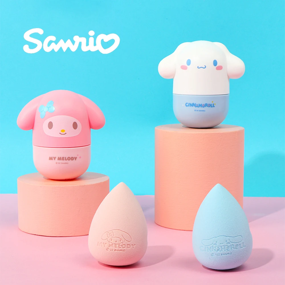 

Cartoon Makeup Egg Cover Box Sanrio Kawaii Cinnamorroll My Melody Makeup Puff Makeup Egg Set Girlfriend Holiday Gifts Woman