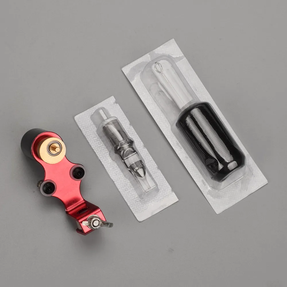 Professional Tattoo Machine with Cartridge Needle and Silicone Handle Tattoo Kit for Beginner Tattoo Practice Tatto Equipment