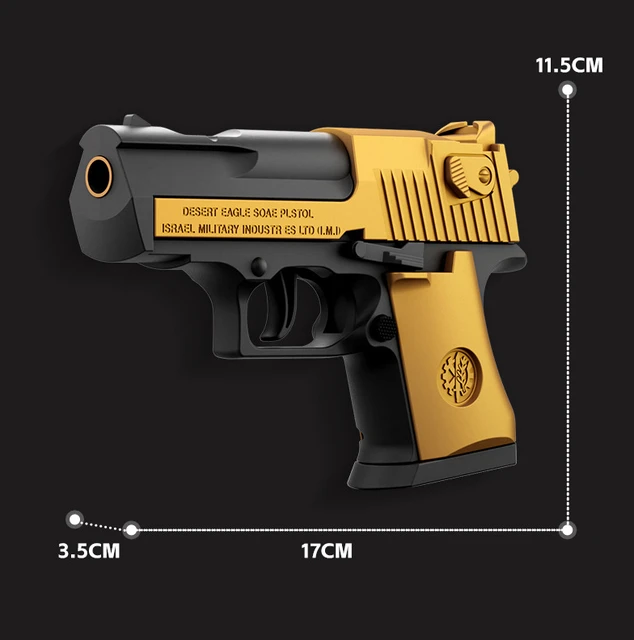 Mini Desert Eagle Toy Gun Continuous Shell Ejecting Education Gun Soft Bullet Launcher BlowBack Airsoft Small Pistol 5