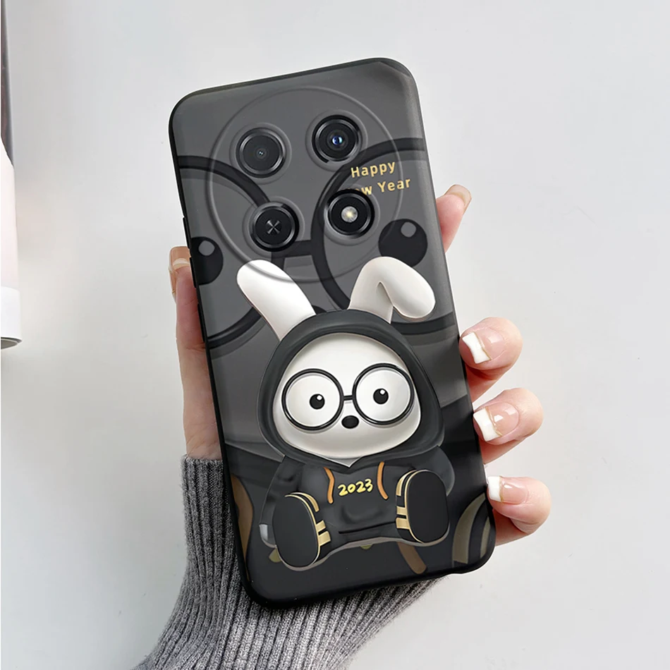Cute Cartoon Cat Silicone Back Cover - Soft Protective Case