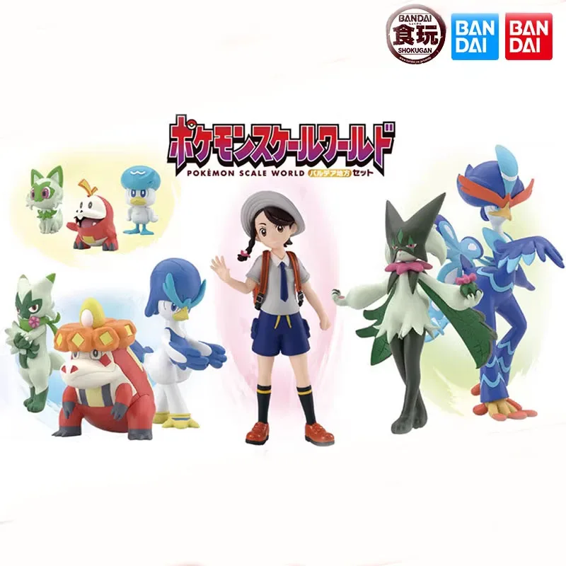 

Алая фиолетовая игрушка Bandai, Покемон, пальдея, Джулиана, спригатито, кваквакваваль, модель Fuecoco croheat, детские подарки, орнаменты