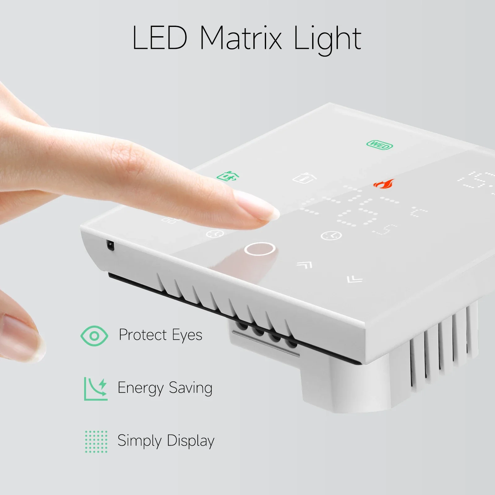 Smart Thermostat Smart Thermostat Socket Temperature Controller Thermostatic Valve Controller 3A Water Floor Heating System Smart WIFI Thermostat Central Actuators Connecting 8Sub-chamber Hub Controller For Gas Boiler