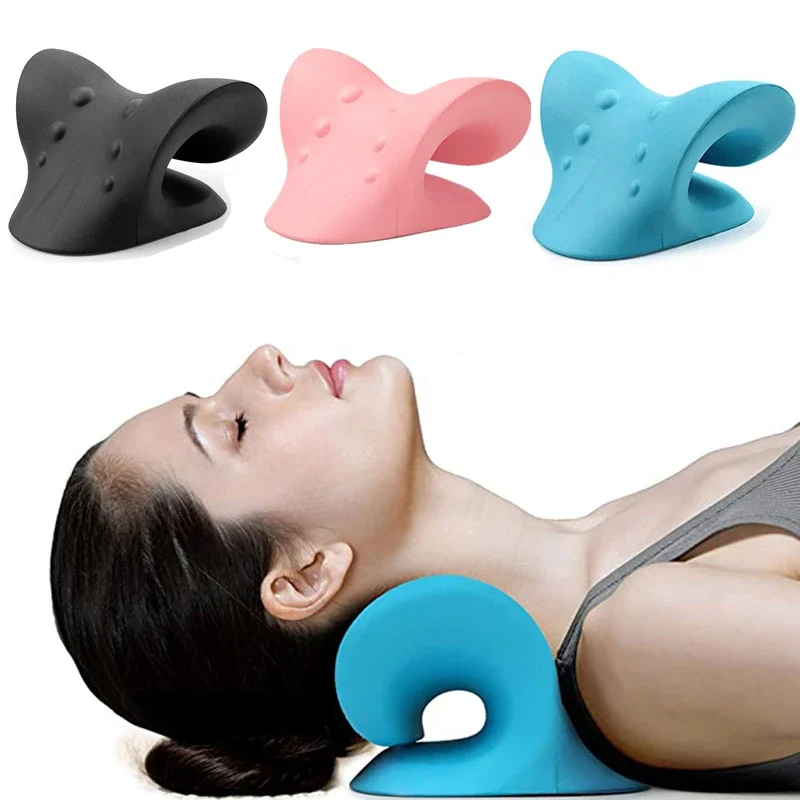 

For Chiropractic Pillow Relief Cloud Alignment Traction Stretcher Neck Pain Relaxer Shoulder Device Cervical Spine