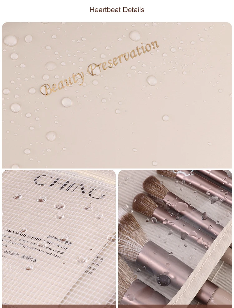 PU Leather Waterproof Cosmetic Bag with Compartments – Large Capacity Makeup Organizer ... - SKU CSB16889 - UGI Packaging