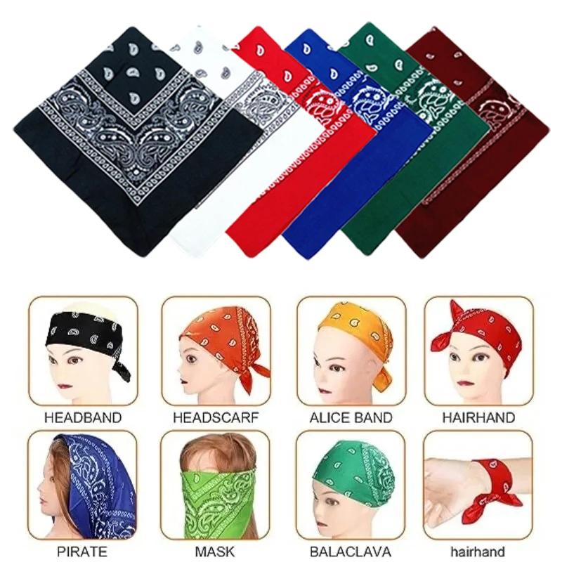Vibrant Fashion Bandana for Men & Women - Hip Hop, Cycling, and Festive Accessory