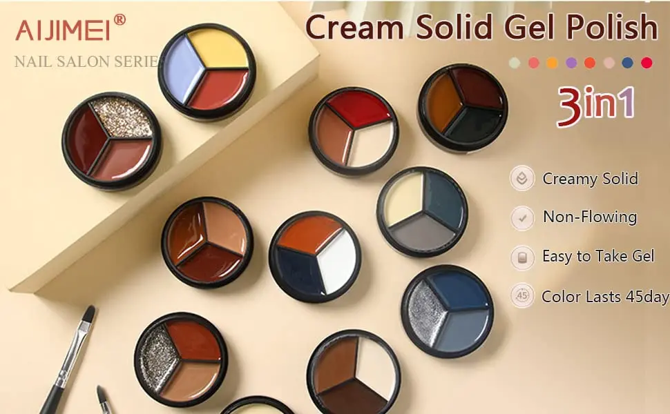 3-in-1 Fashion Gel Nail Polish Set