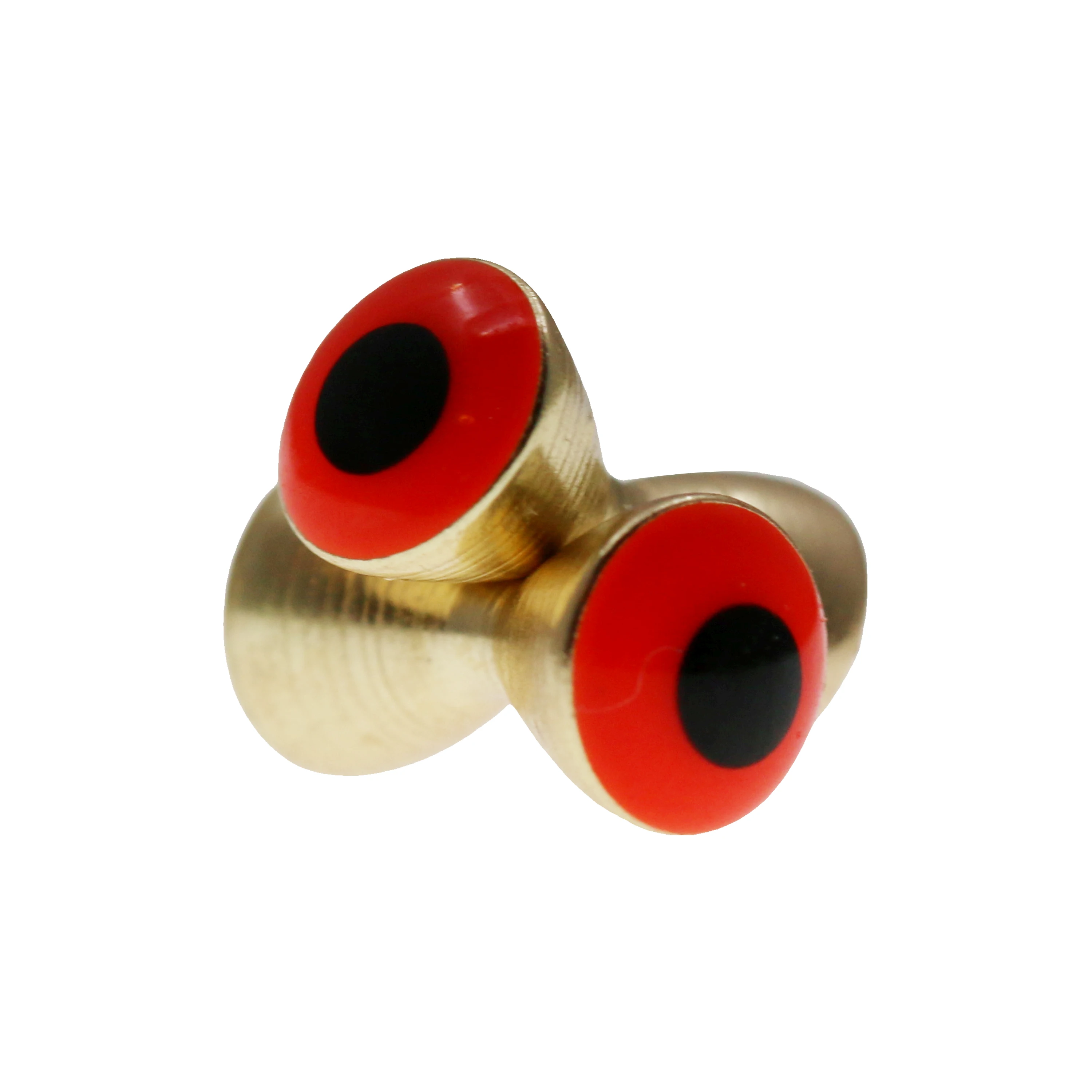 Vibrant Multi-Color Brass Dumbbell Eyes Set for Fly Tying – 25 Pack, 3 Size Assortment