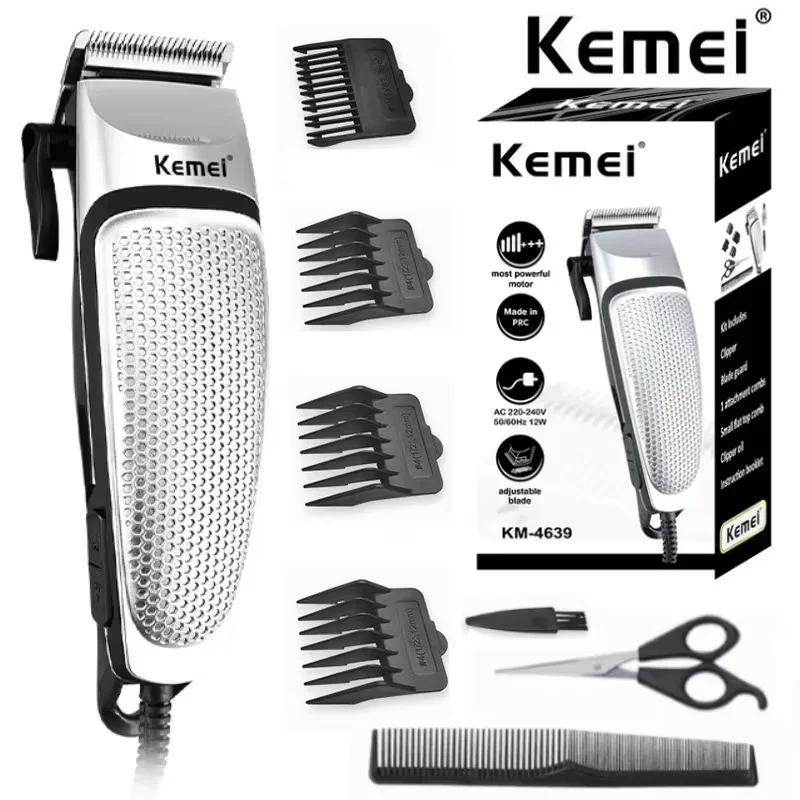 Kemei KM-4639 Electric Clipper Hair Clippers Professional Trimmer Household Low Noise Beard Machine Personal Care Haircut Tool BEST SELLERS