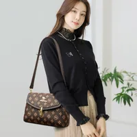 Sacs à bandoulière décontractés en cuir PU pour femmes, fourre-tout de luxe de styliste, sac à bandoulière de petite capacité 3