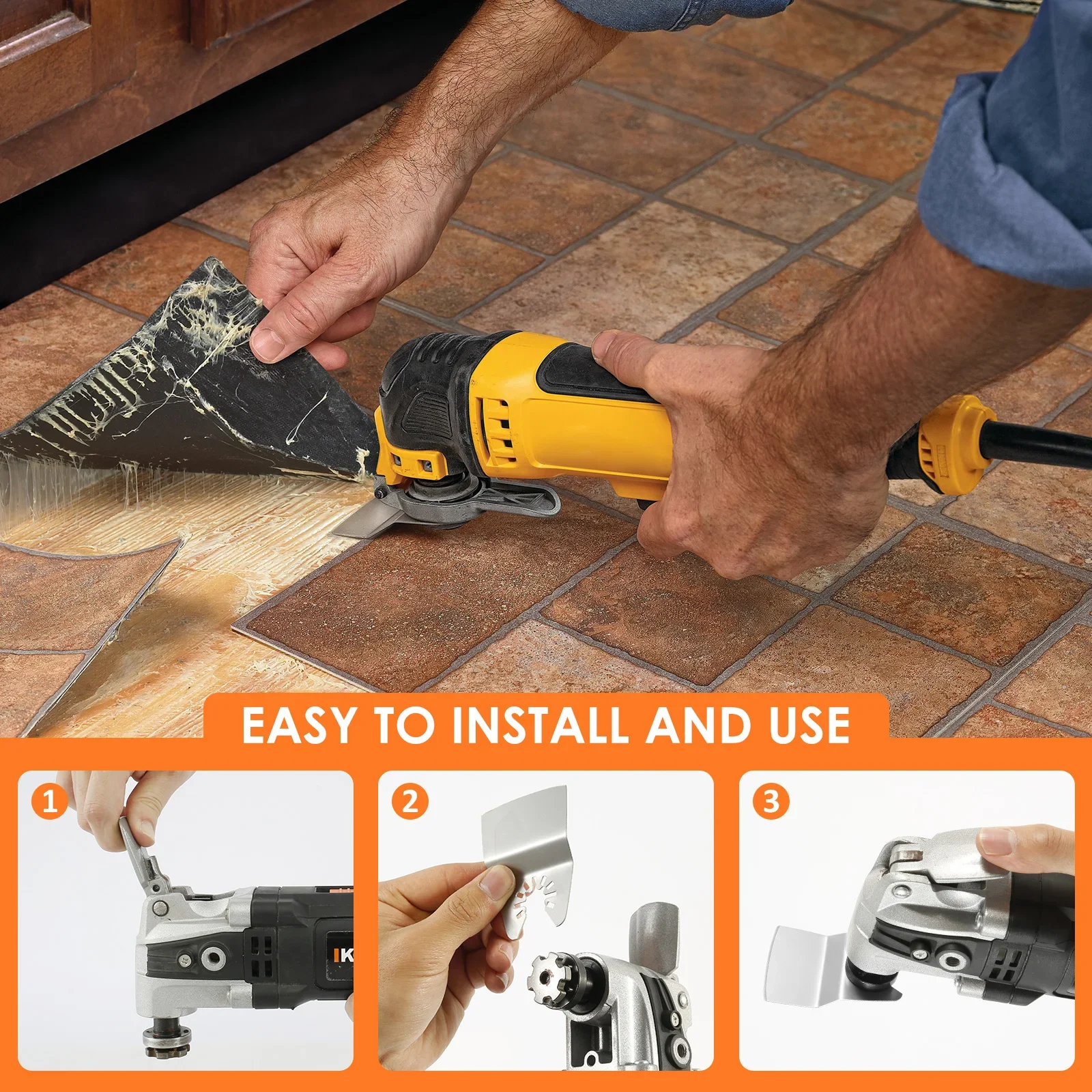 PAR - Jeu De Lames De Scie Oscillantes Ensemble De 6 Lames De Scie