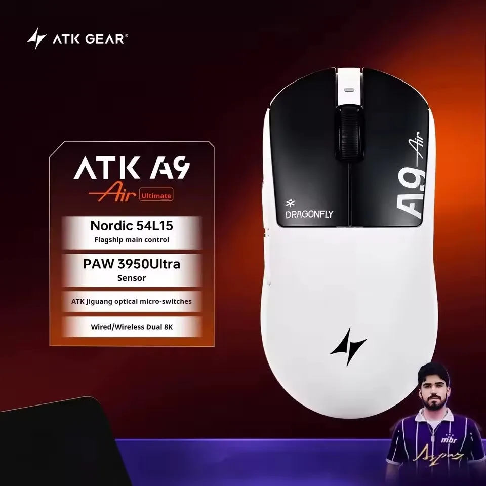 ATK A9 PLUS ULTRA Series Lightweight Wireless E-Sports Mouse