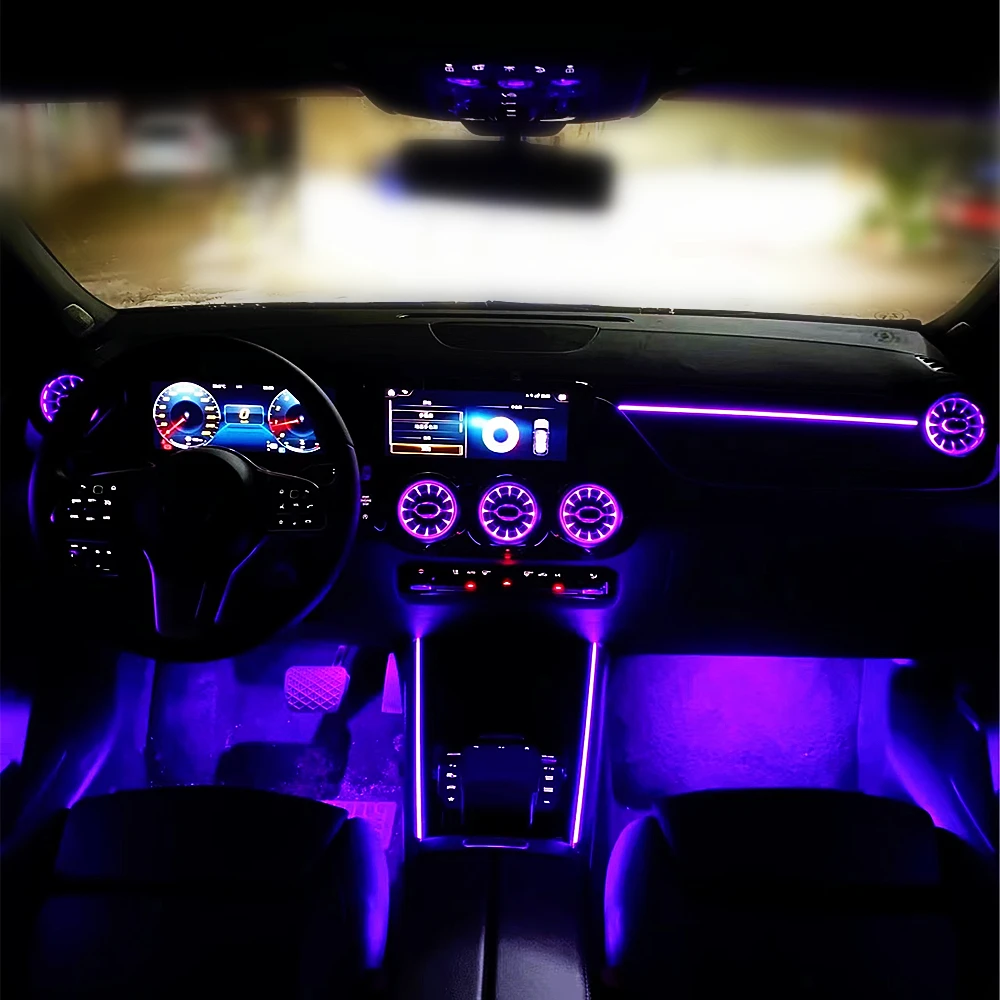 LEDライト,64色,アンビエントライト,メルセデスベンツgla glb w247