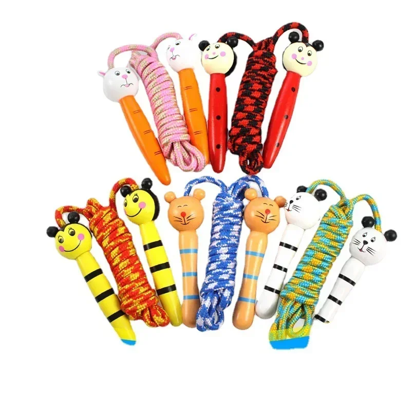 Cotton Jump Rope with Wooden Handles