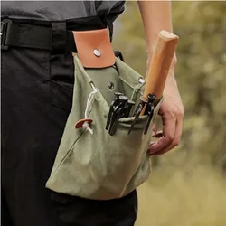 Bolsa de recolección de fruta para forrajeo al aire libre, bolsa colgante de cintura para herramientas de Camping, senderismo, bolsa de recolección de jungla, bolsa de almacenamiento de Puch de baya plegable