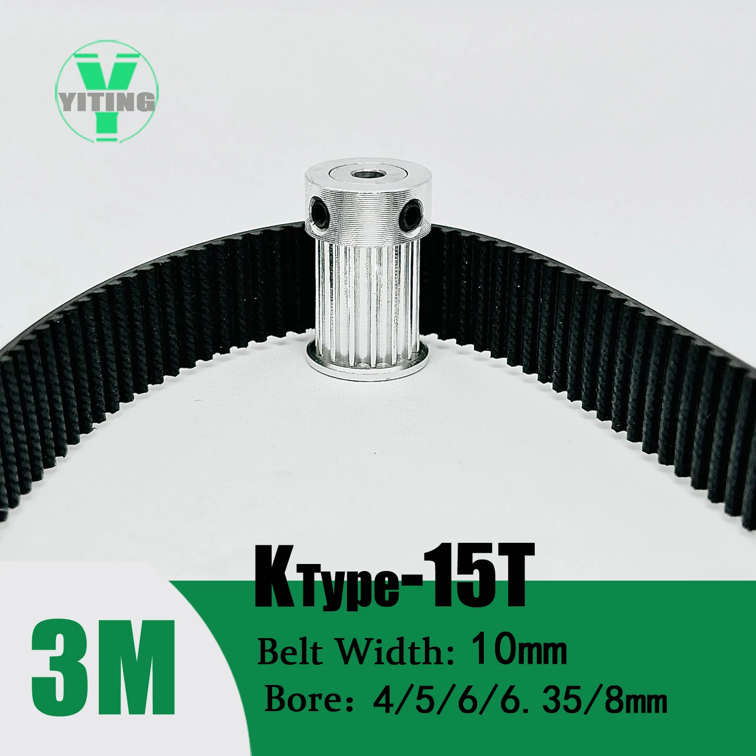 타이밍 도르래 벨트 세트, 3M 도르래 키트, 동기 휠, HTD3M 15T 150 톱니, 벨트 폭 10mm 보어 4 15mm 감소, 10:1 감속