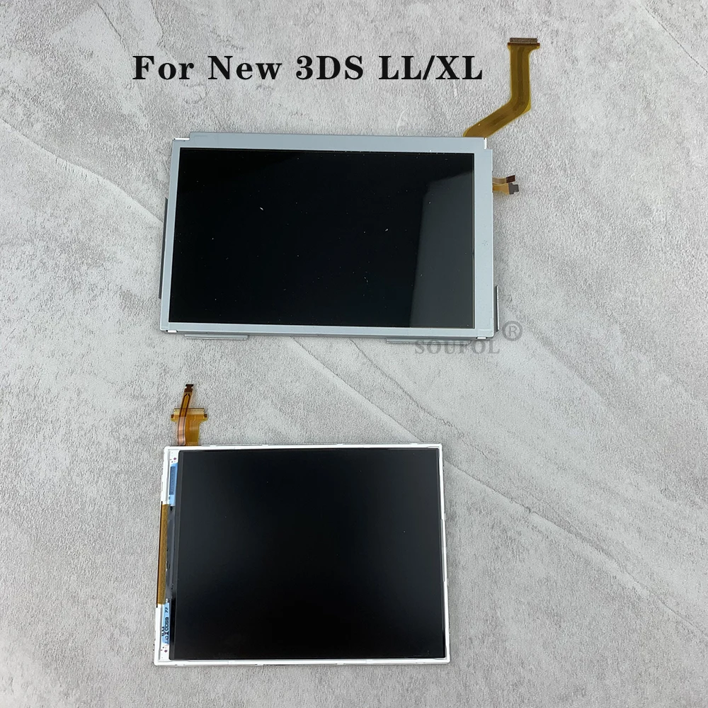 Écran D'affichage Lcd Supérieur Et Inférieur Pour Nintendo New 3ds Xl