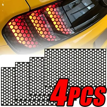 Black Honeycomb Taillight Cover Stickers 1