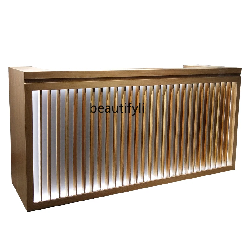 

Chinese Cashier Simple Modern Table Restaurant Beauty Salon Ear Cleaning Front Desk Bar Tea House Reception Desk