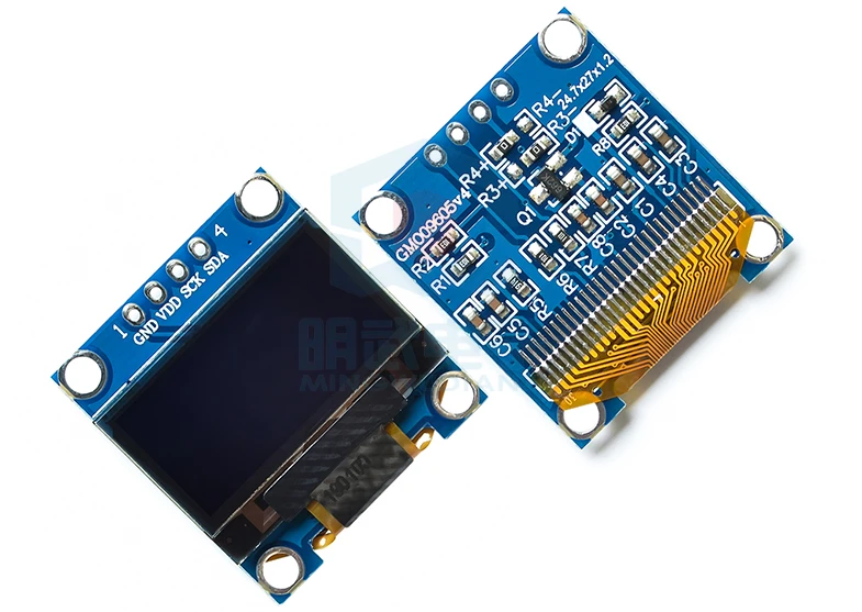 0.96 Inch Blue White Yellow Blue Two-color IIC Communication Small OLED Display Module 51 Microcontroller 1pcs 0 96 inch blue yellow blue double color white i2c iic communication display oled lcd module