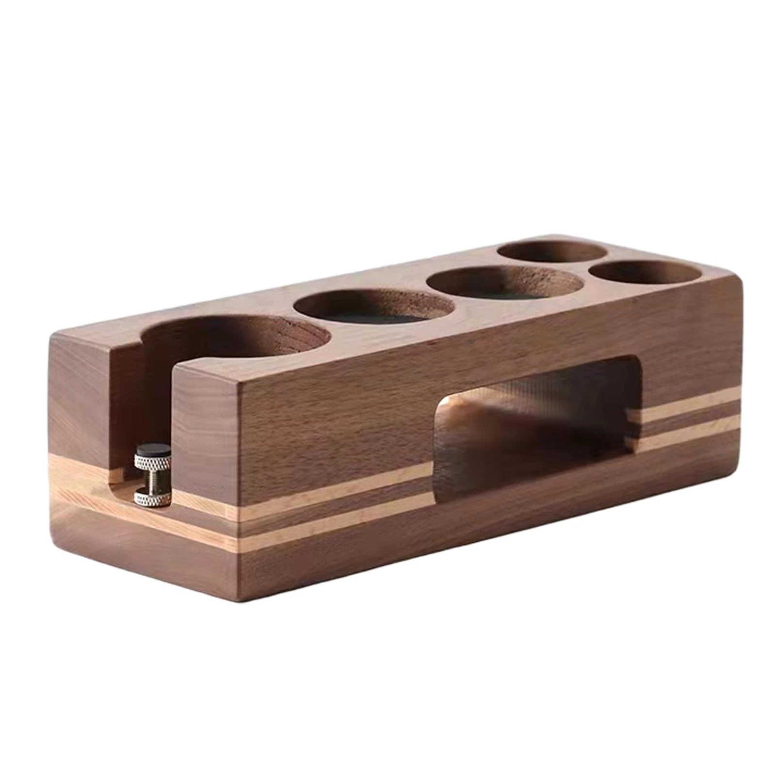 Wooden Espresso Tamper Holder Coffee Distributor Base For Kitchen, Bar, 新着