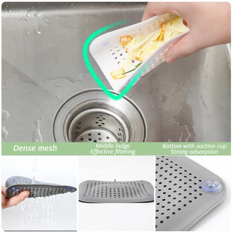 Drain Hair Catcher Filter Sink Anti-blocking Strainer Bathtub Shower Floor Silicone Stopper Cover Kitchen Bathroom Accessories drain filter drain strainer hair catcher stopper silicone drain stopper drain stopper basin drain stopper shower drain cover kitchen sink filter floor drain filter floor sink strainer