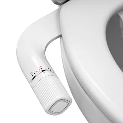 Premium Non-Electric Dual Nozzle Bidet Attachment with Adjustable Water Pressure and Brass Inlet (3-8 FR ES NL Europe)