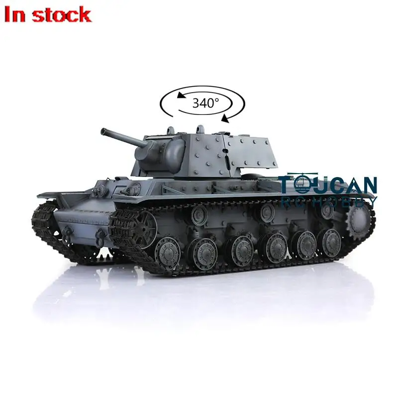 2.4G HENG LONG 1/16 그레이 7.0 플라스틱 버전 소련 KV-1 RTR RC 탱크 모델 3878 군용 장난감 연기 엔진 BB 탄환 기어박스 TH17477